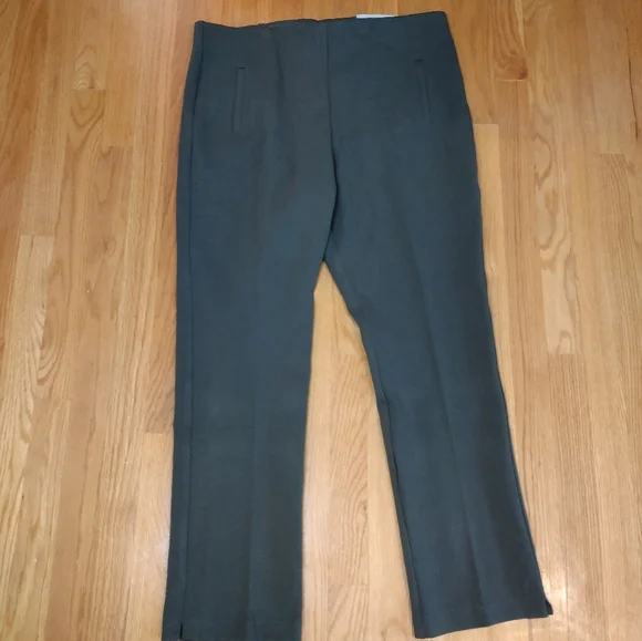 Chico's Green Ankle Pants Women's Size 14 Juliet Slim Trim Stretch Office NWT - Picture 7 of 11
